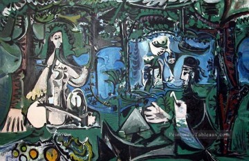 Déjeuner sur l’herbe après Manet 7 1960 cubisme Pablo Picasso Peinture à l'huile